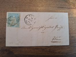 Strubelbrief 23C.a Kat. 550.- mit Attest Bern - Thun