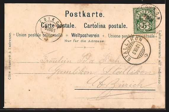 Cartoline postali: C. Steinmann: Luzern, Seebrücke, Schwei – Usato da Berlin venduto da bartko-reher 1
