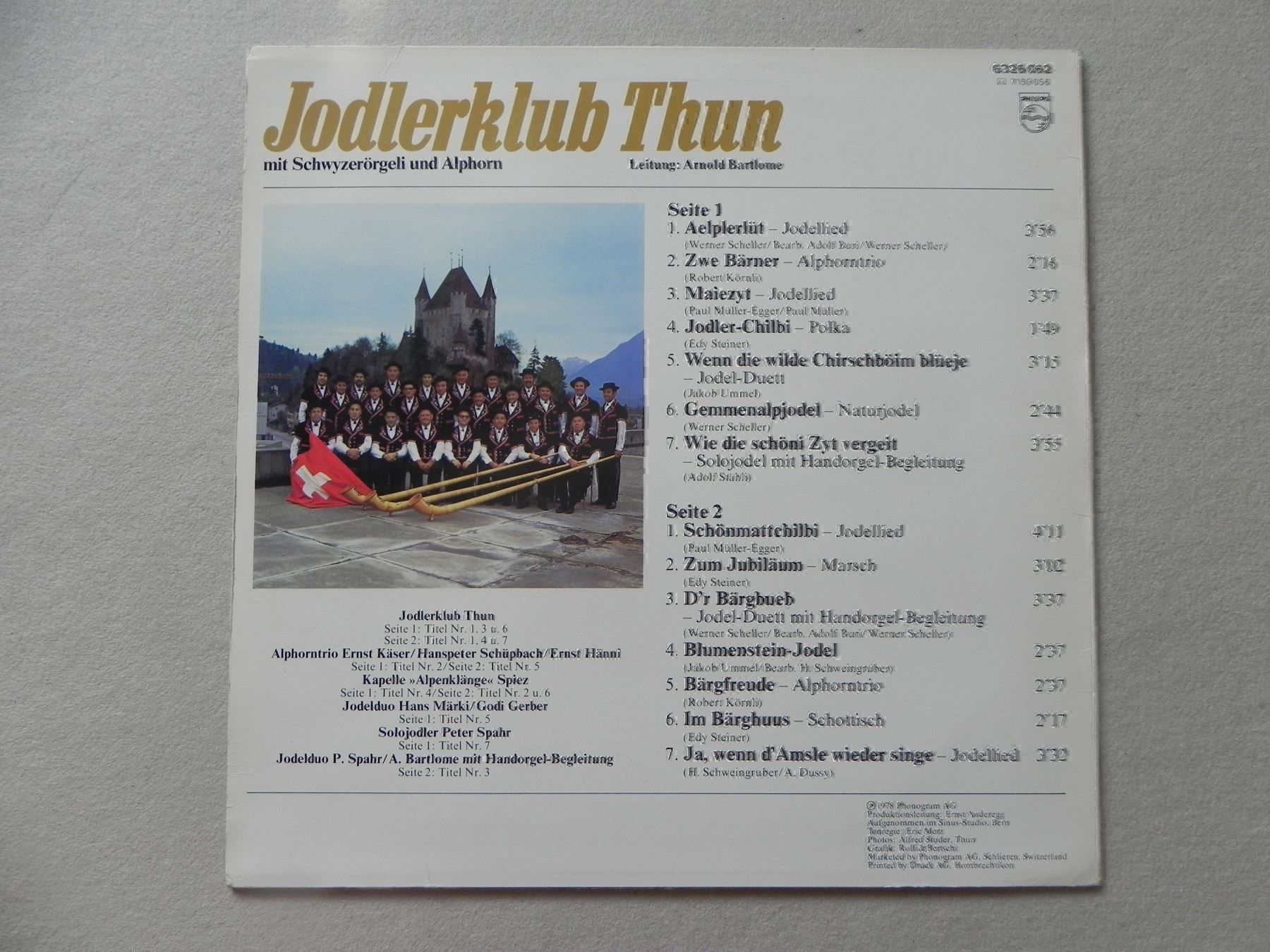 Dischi in vinile: Volksmusik LP Schallplatte Thun BE 1978 – Usato da Siebnen venduto da krimsie 1