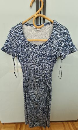 Robe Diane von Furstenberg imprimée bleu et blanc – Taille 4