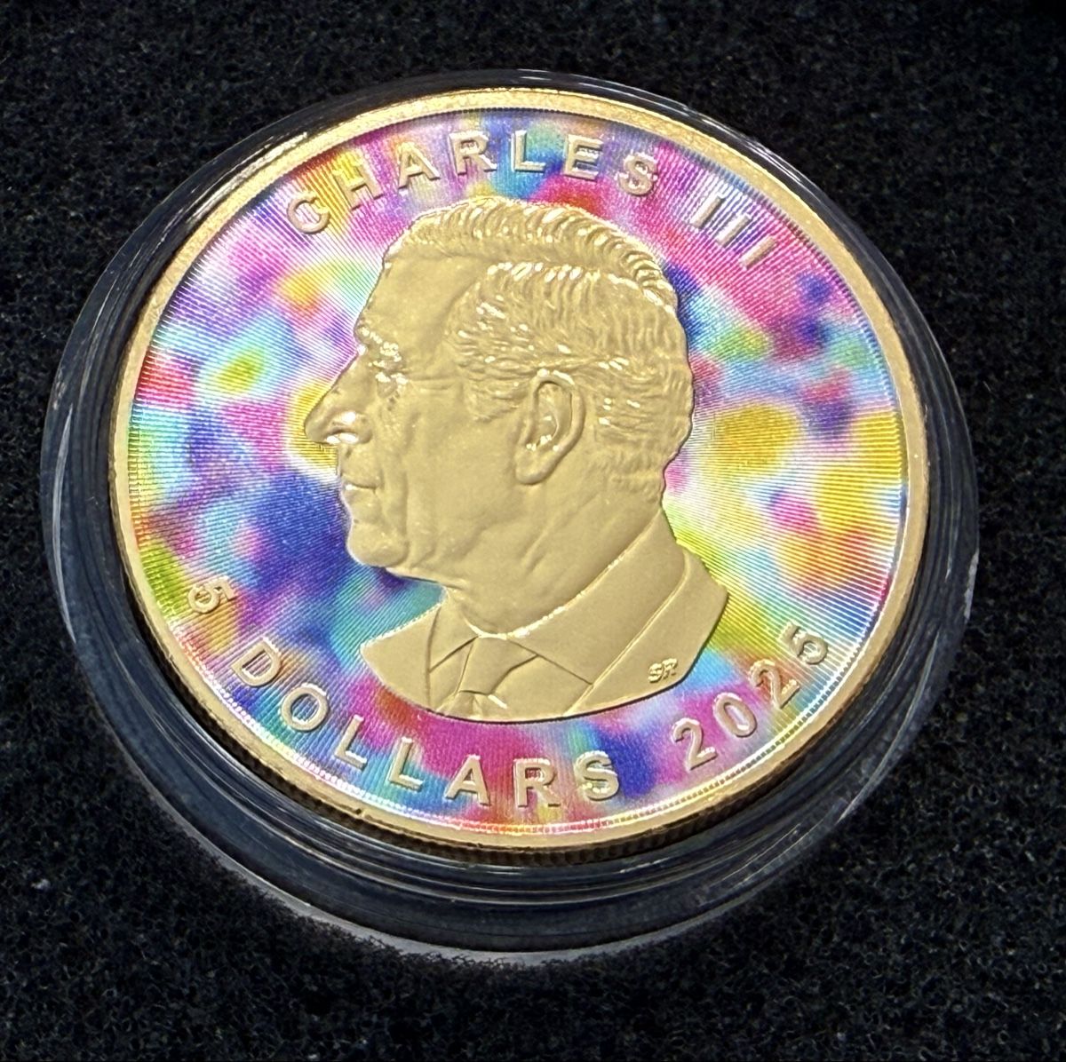 Tutti le monete: 1 oz Canada Maple Leaf Red Opal – Regenbogen – Nuovo (secondo la descrizione) da Zürich venduto da Circle-9-Coins 2