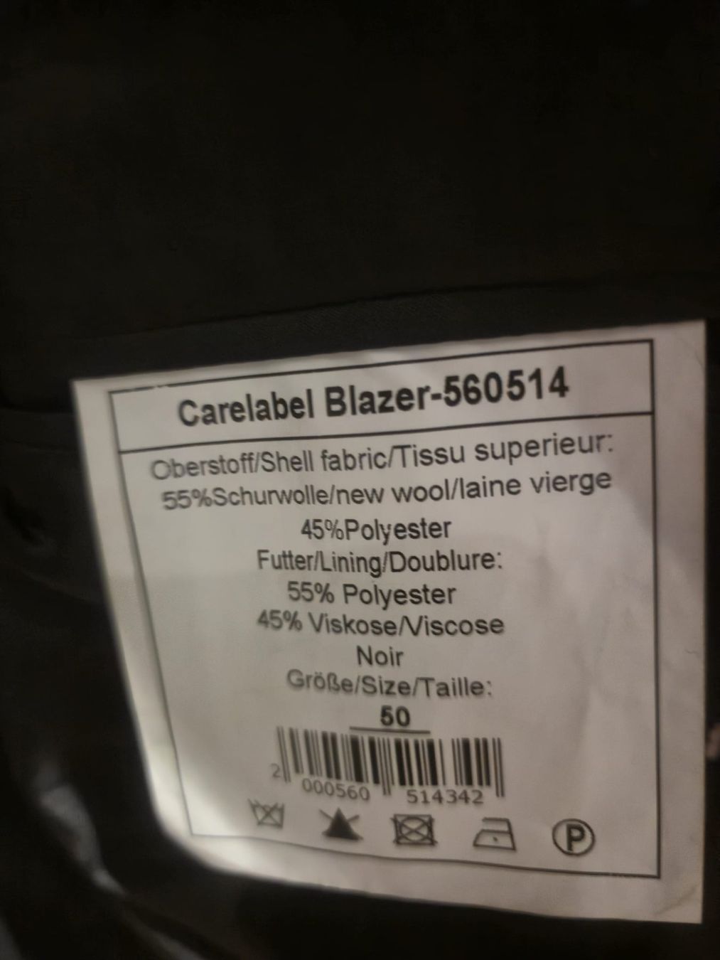 Maddison Completi: Schwarzer Herren Blazer Maddison, Grösse 50 – Usato da Matzingen venduto da sistiker 2