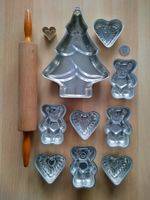 Backformen: Bär, Herz, Tannenbaum / + Wallholz (Teigroller)