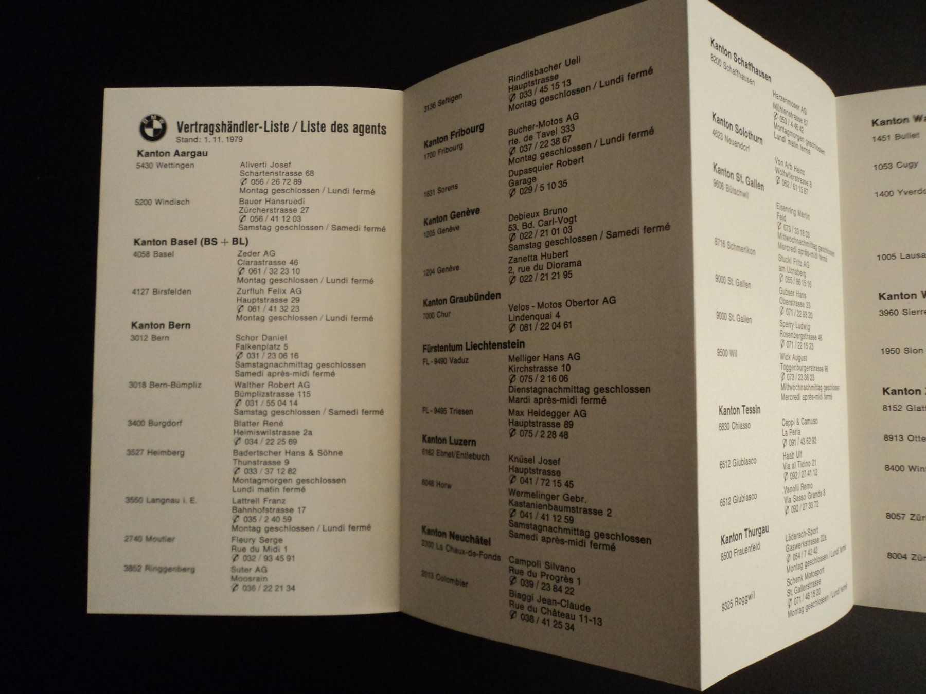 BMW Documenti: Prospekt Preisliste BMW Motorräder 1979 – Usato da Schwarzenburg venduto da modelCARama 2