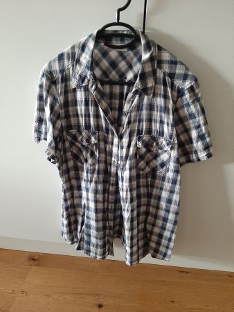 Damen Bluse Yessica kariert kurzarm Gr. 46