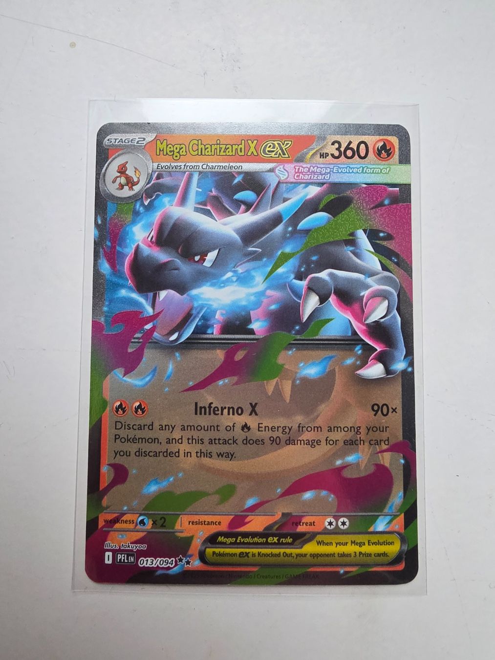 Pokémon Carte collezionabili: Pokemon Mega Charizard X ex 013/094 Phantasmal Flames Engl. – Nuovo (secondo la descrizione) da Gossau SG venduto da worklifebalance