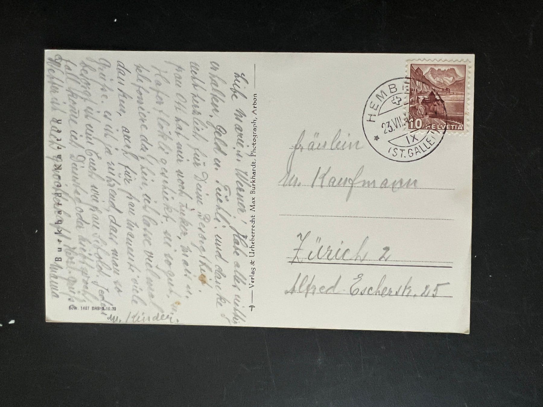Cartes postales: 1943 Ansichtskarte Hemberg   (V384) – D'occasion à Hinwil par Sidi4 1