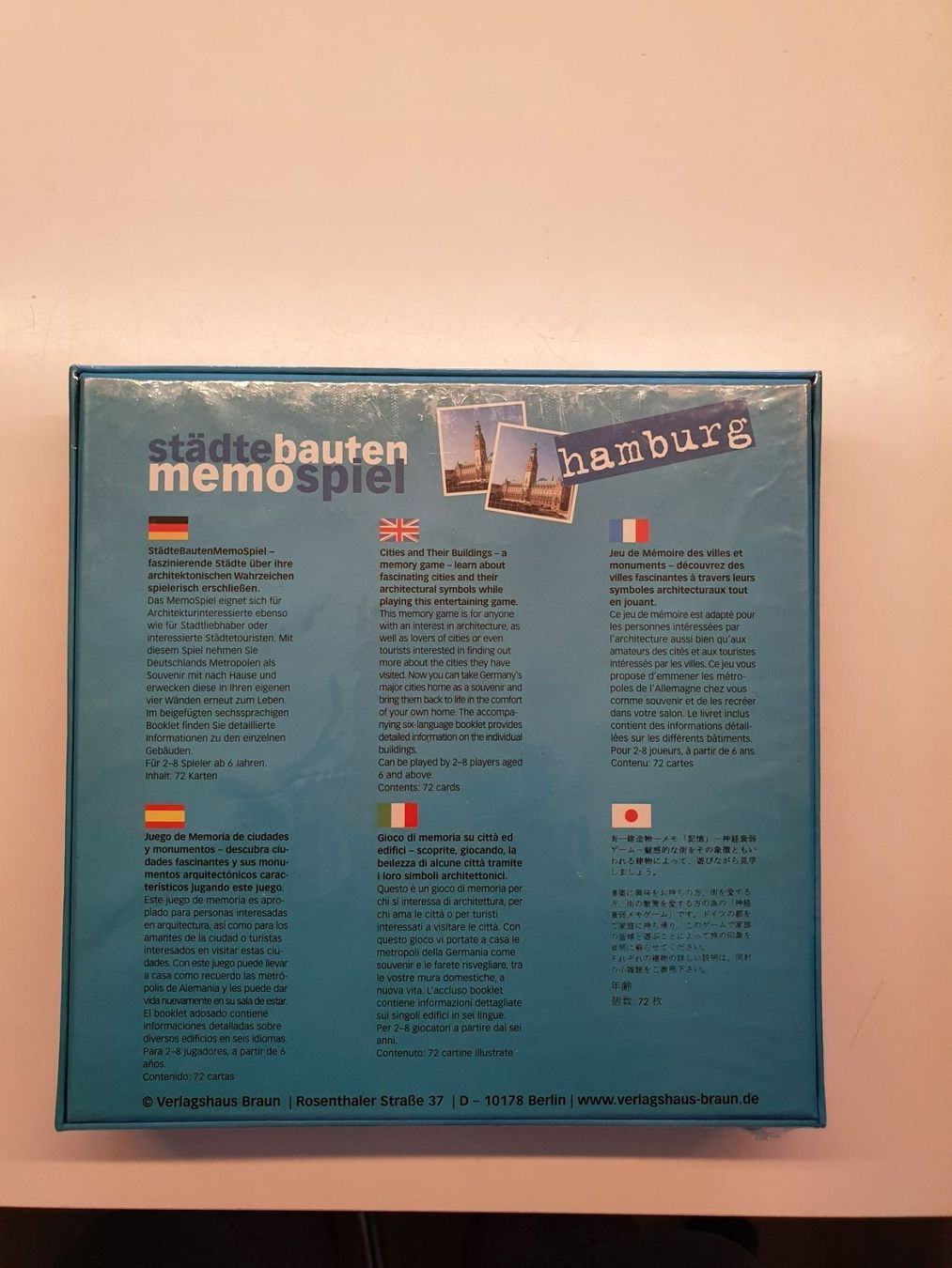 Jeux: Memory - Städtebauten Memospiel - Hamburg – Neuf (Voir description) à Wohlen AG par Leu024 1