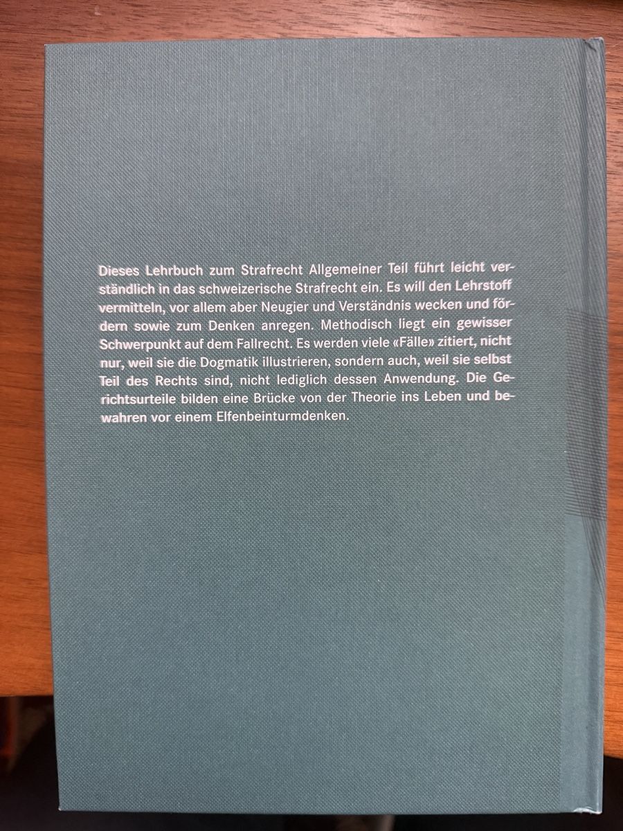 Libri: Schweizerisches Strafrecht, Allgemeiner Teil I – Nuovo (secondo la descrizione) da Ittigen venduto da sim_s229 1