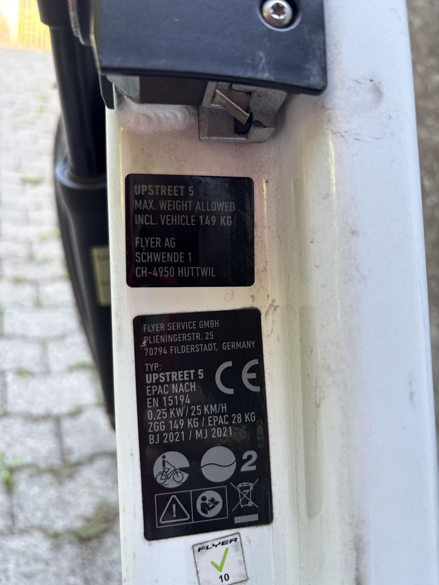 Flyer Akkus: Flyer Akku Upstreet 5 – Gebraucht aus Solothurn von Regi_64 2