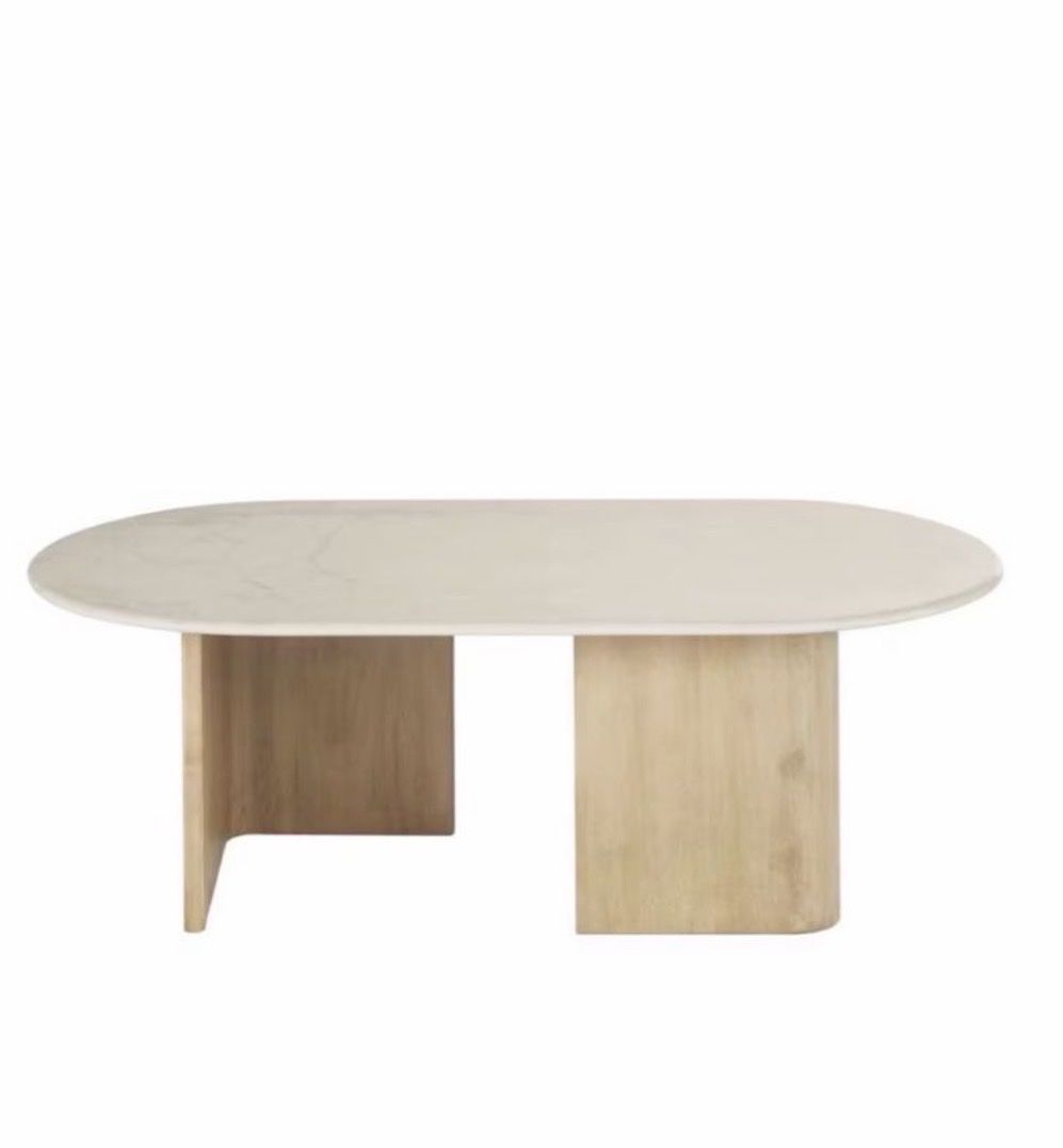 Tavoli: Coffee table oval in travertin optik – Usato da Uitikon Waldegg venduto da sdman