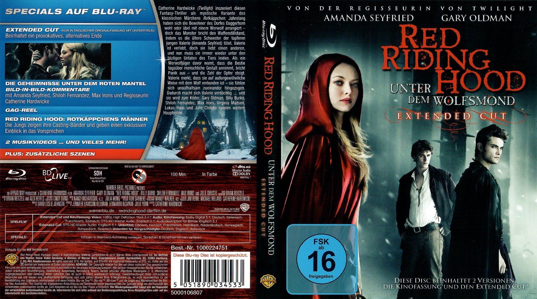 Tutti i DVDs: Blu-ray: Red riding Hood - 2011 – Usato da Hagendorn venduto da Thom.74 1