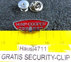 MINI COOPER AUTO LOGO PIN ENAMEL MIT SECURITY-CLIP VINTAGE
