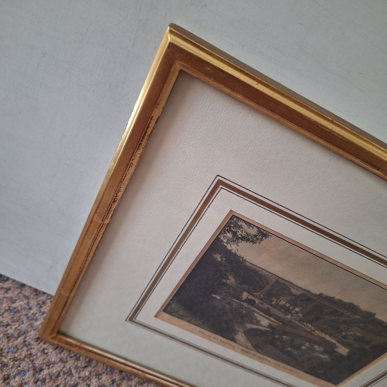 Poster & Bilder: Bild Toggenburg im Goldrahmen – Gebraucht aus Winterthur von Goldpipau 1