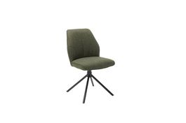 6 Drehstühle PEMBA Stoff olive grün 180° drehbar mit Rückst.