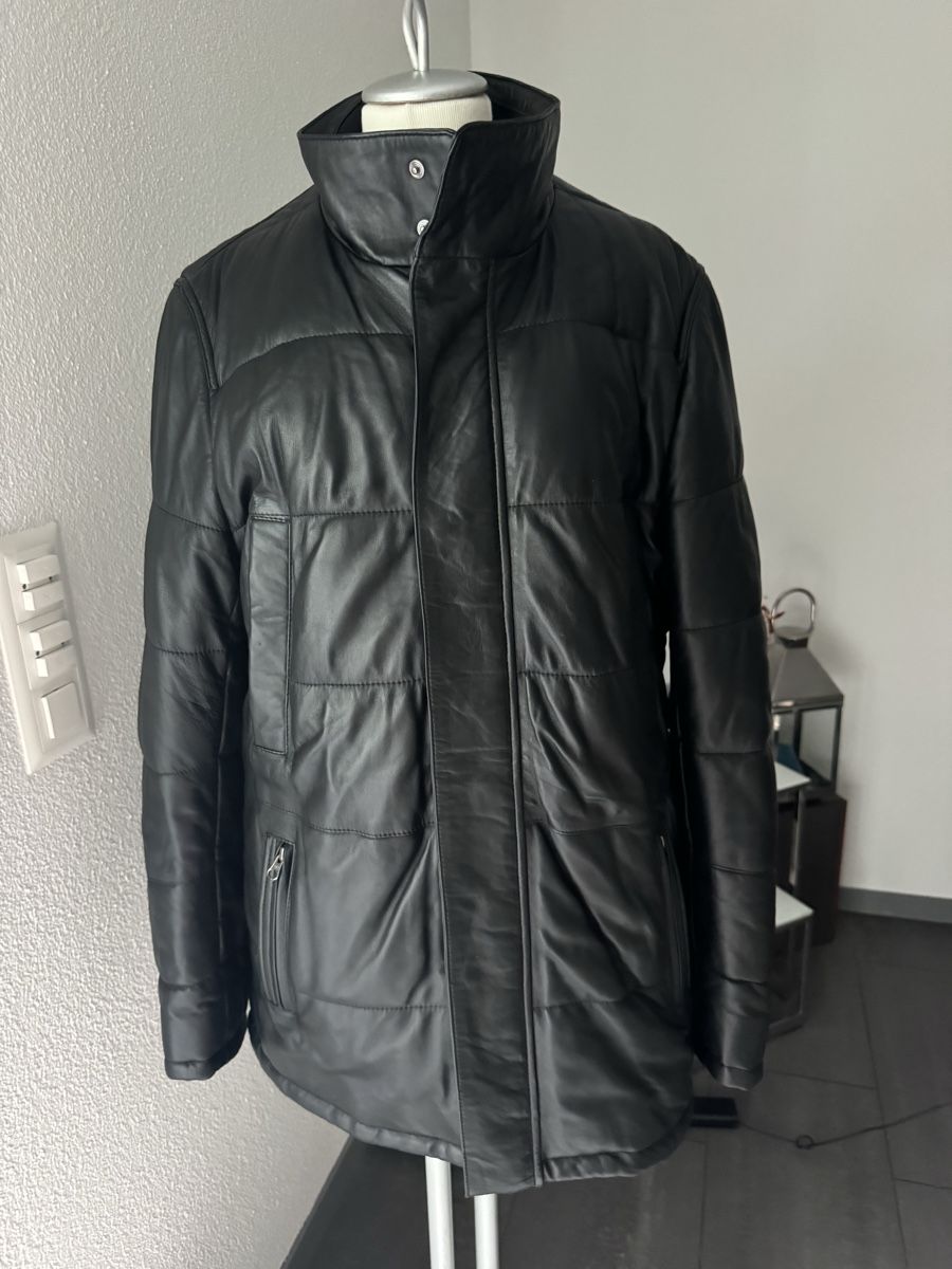 Giacche: Strokesman's Lederjacke Schwarz Grösse 52  – Nuovo (secondo la descrizione) da Olten venduto da bir_k96n 1
