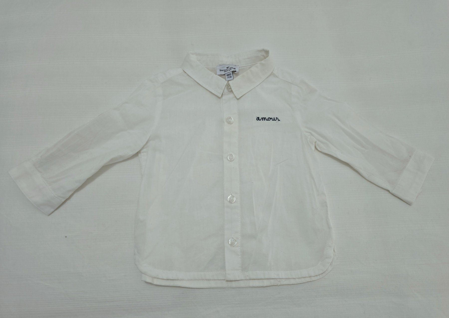 Camicie, Top & T-shirt: Chemise blanche Sergent Major, taille 9 mois – Nuovo (secondo la descrizione) da Genève venduto da cec_d6pg