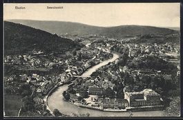 Baden, Generalansicht aus der Vogelschau