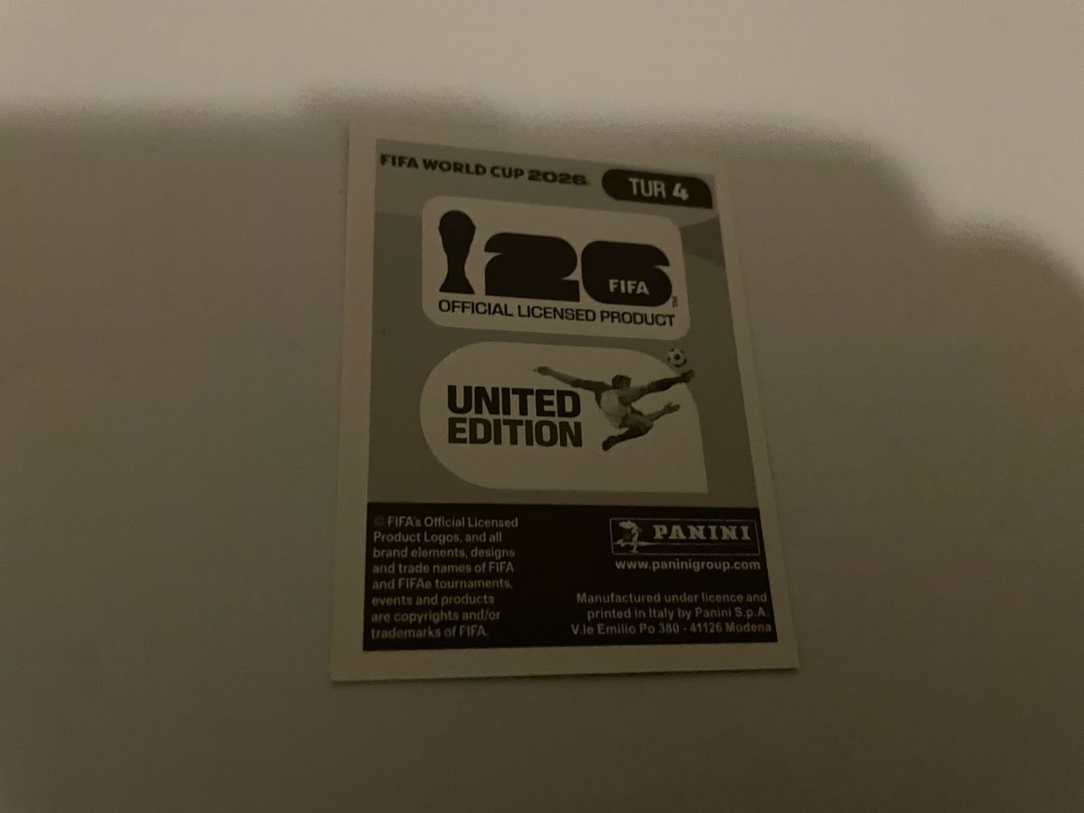 Panini Cartes à collectionner: FIFA WM 2026 Zeki Celik TUR 4 – Neuf (Voir description) à Winterthur par Cobraforce 1