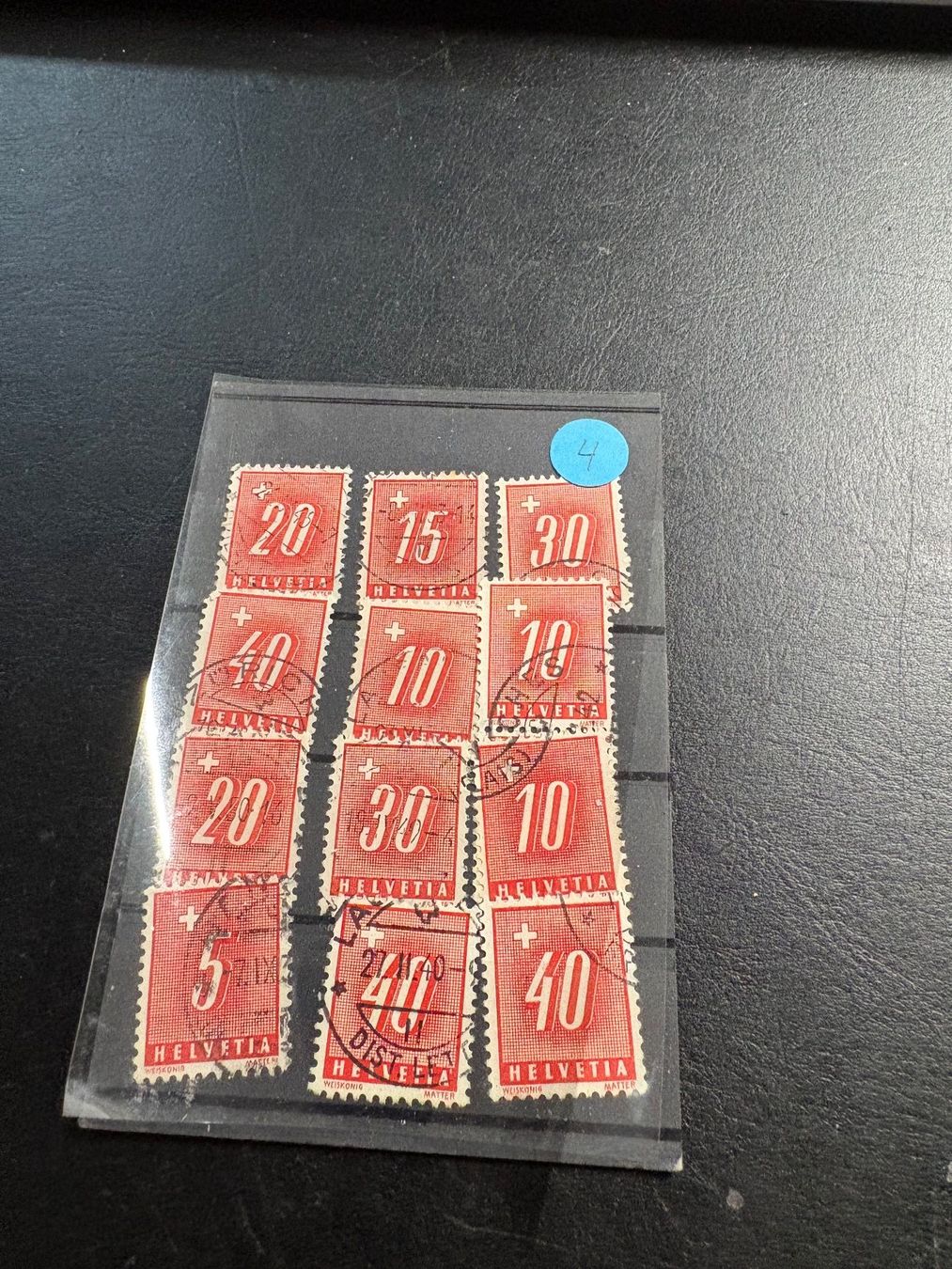Alle Briefmarken: Portomarken – Gebraucht aus Herzogenbuchsee von Hebu6