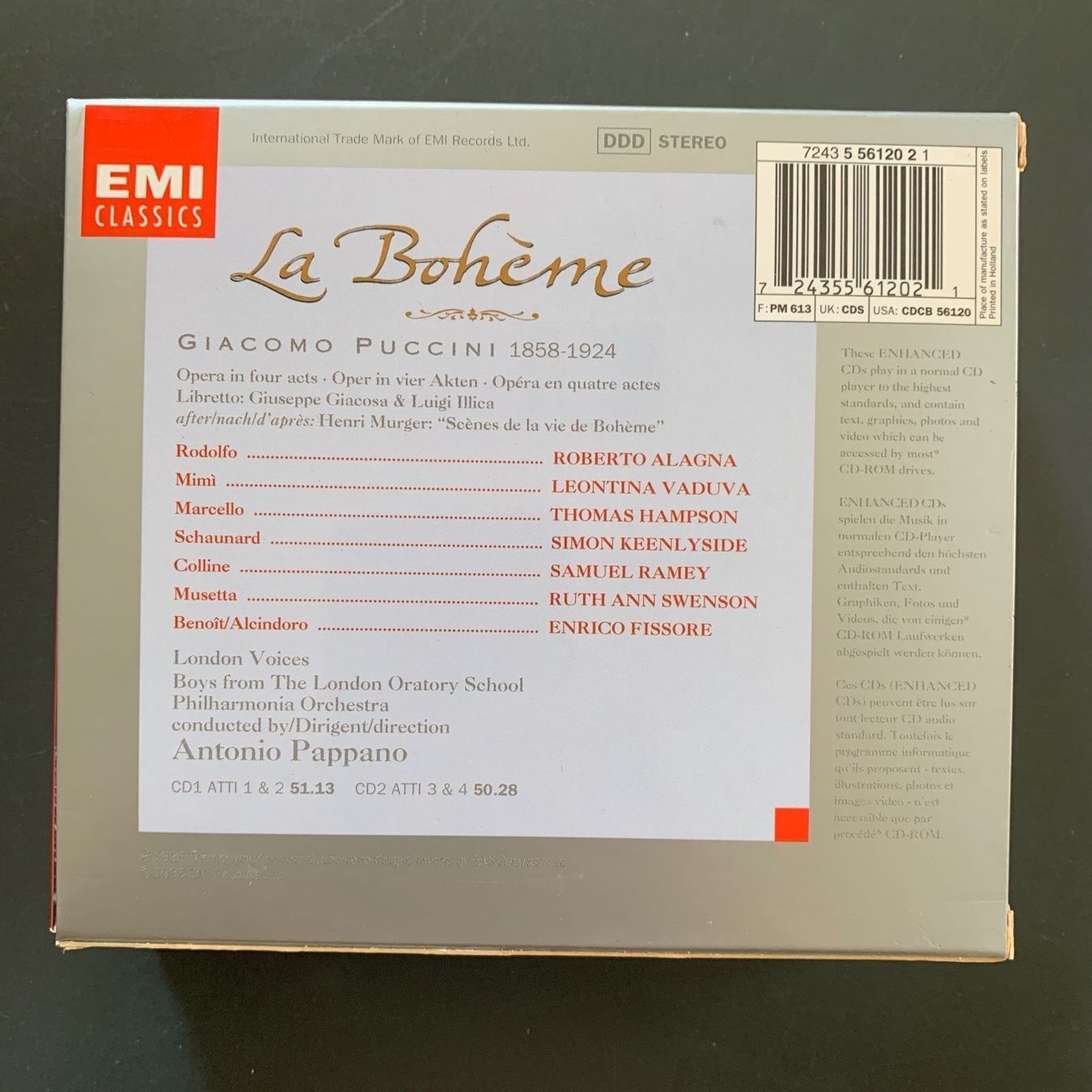 CDs: Philharmonia: Puccini: La Bohème – Gebraucht aus Stans von Abukadnezar 2