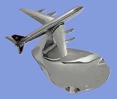 Aschenbecher SWISSAIR - Modell Bühler 6491 - Chromstahl
