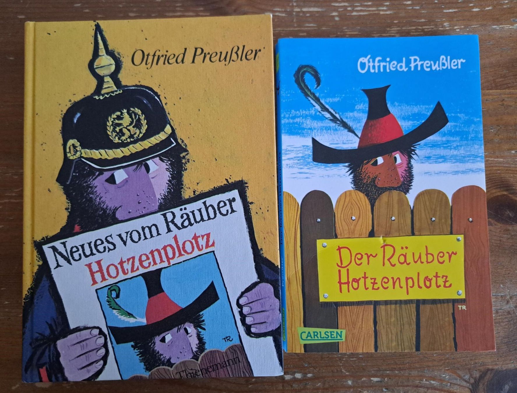Libri: Räuber Hotzenplotz + Neues vom Räuber Hotzenplotz, Preussler – Usato da Basel venduto da Patiscat