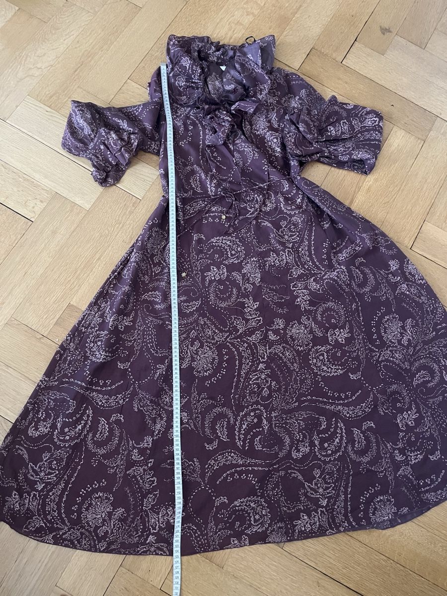 Vestiti: H&M Kleid, Grösse XS, bordeaux mit Muster – Nuovo (secondo la descrizione) da Olten venduto da sae_82z2 1