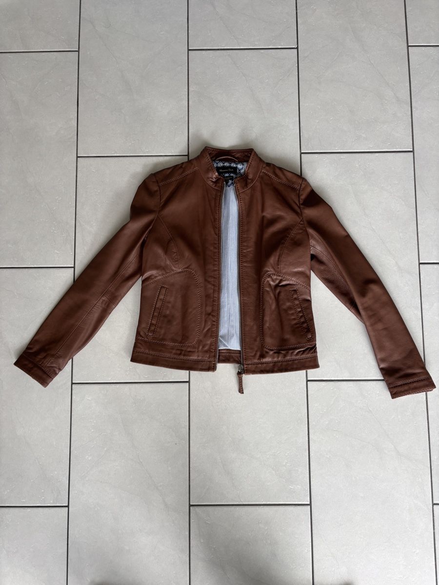 Giacche: Massimo Dutti Lederjacke, braun Gr M – Usato da Chur venduto da swissklexx 1