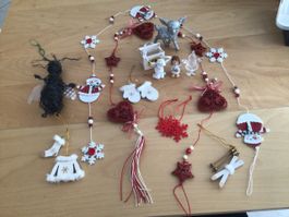 Weihnachtsdekoration Set Engel Schneemänner Figuren (nr.126)