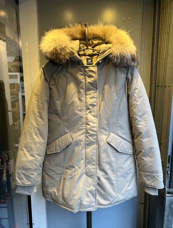 DAMEN WINTERJACKE MIT PELZ BEIGE GR.M