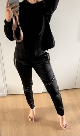 NÜ Denmark Damen Set S Hose Pullover schwarz Trainer Anzug 
