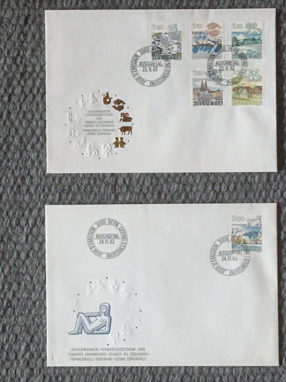 Tutti i francobolli: 1982-86 Tierkreiszeichen auf FDC – Usato da Nesslau venduto da andi_hon 1