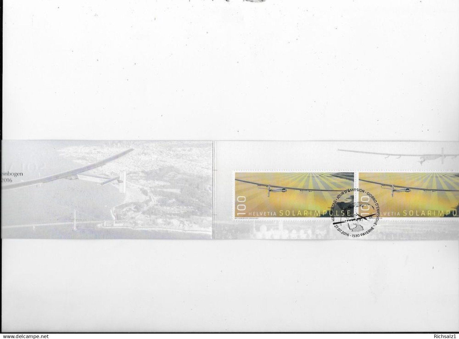 Alle Briefmarken: Solar Impulse 2016 – Neu (gemäss Beschreibung) aus Hefenhofen von Richsalz 1
