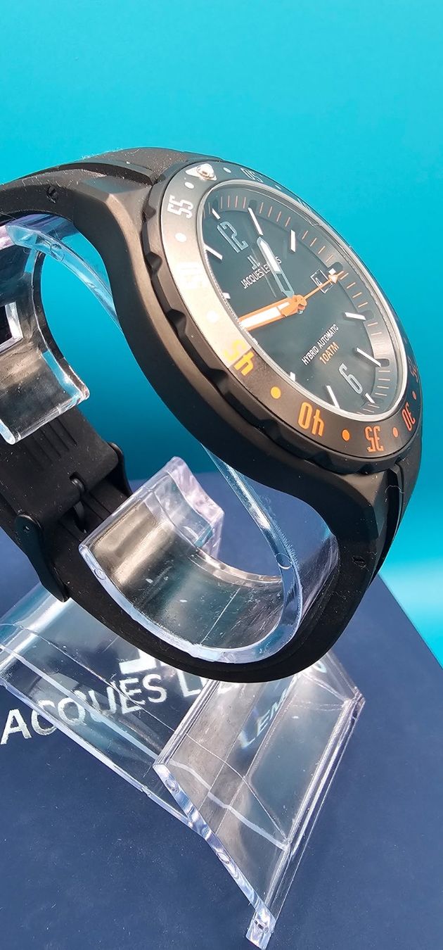 Jacques Lemans Orologi: Jacques Lemans Hybromatic Automatik Uhr – Nuovo e nell'imballaggio originale da Schaffhausen venduto da Zwergelster 2