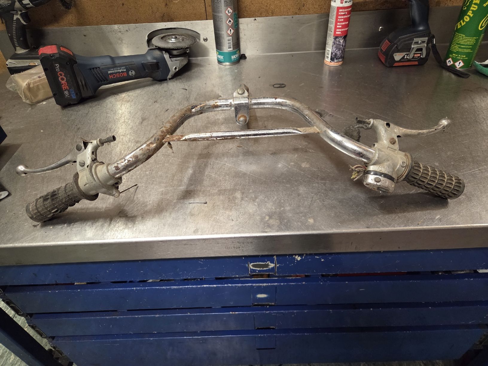 Sachs Pièces pour mobylette: Puch Sachs Lenker mit Schaltgriff Set – D'occasion à Eichberg par Schmid-Motos