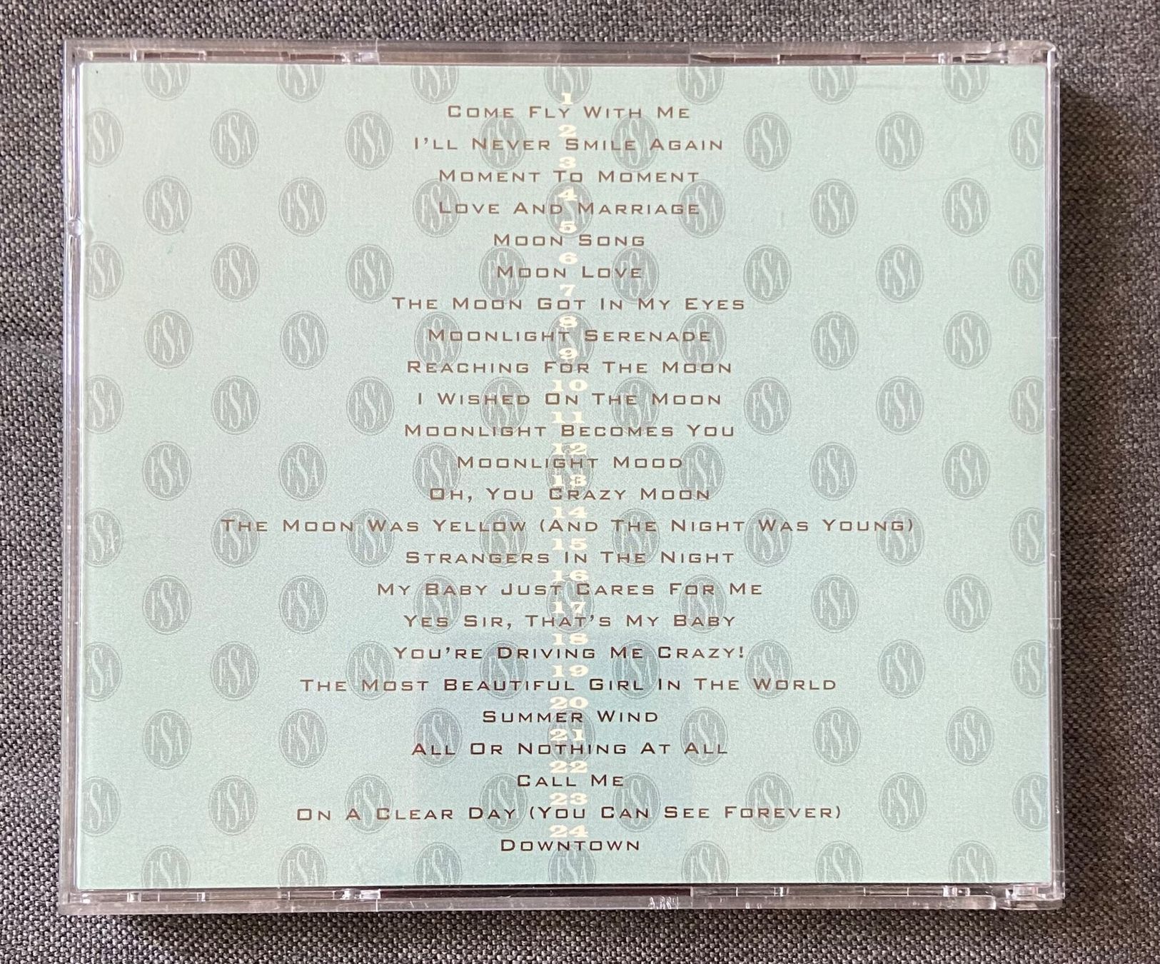 CD: Frank SINATRA CD FRANCIS ALBERT SINATRA • 24 Songs – Usato da Luzern venduto da Lycka 1