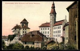 AK Frauenfeld, Altes Schloss und neues Rathaus