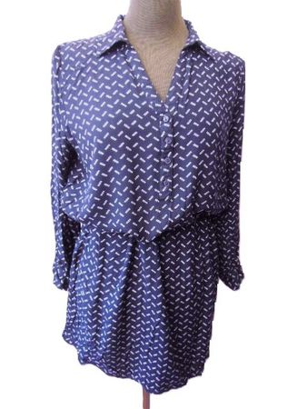 Gr. 40/42 Kleid od Tunika leicht blau Visko  BLANCHE PORTE