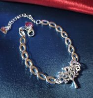 Elegantes Armband Baum, 925 versilbert