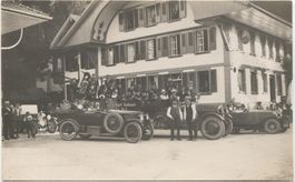 WASEN BE 1920 Restaurant Rössli mit Oldtimer Auto