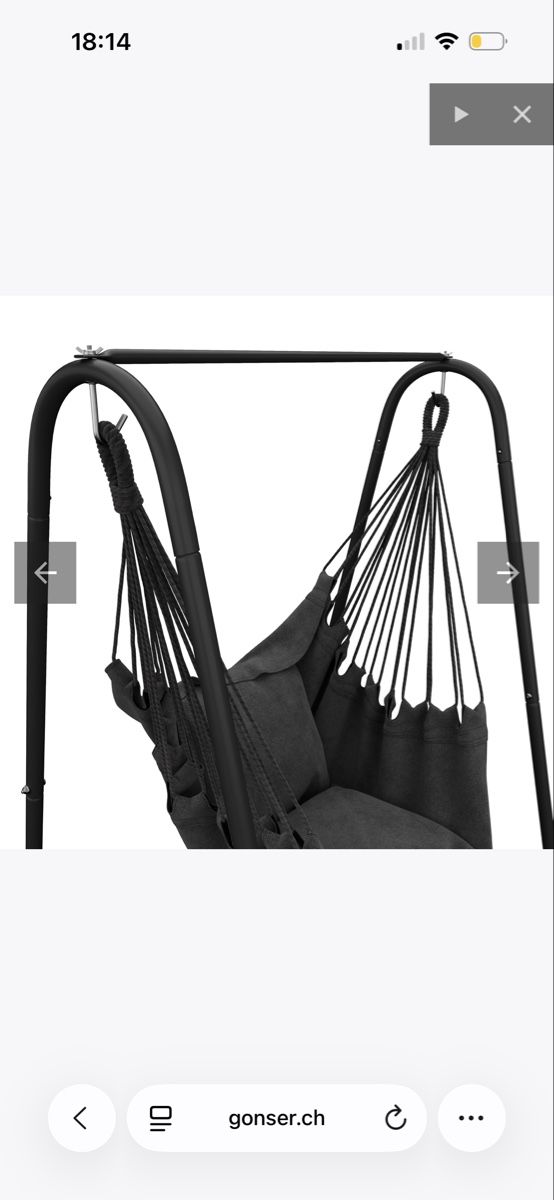 Sièges suspendus: Hängesessel mit Gestell – Neuf (Voir description) à Richterswil par irinakhiari 3