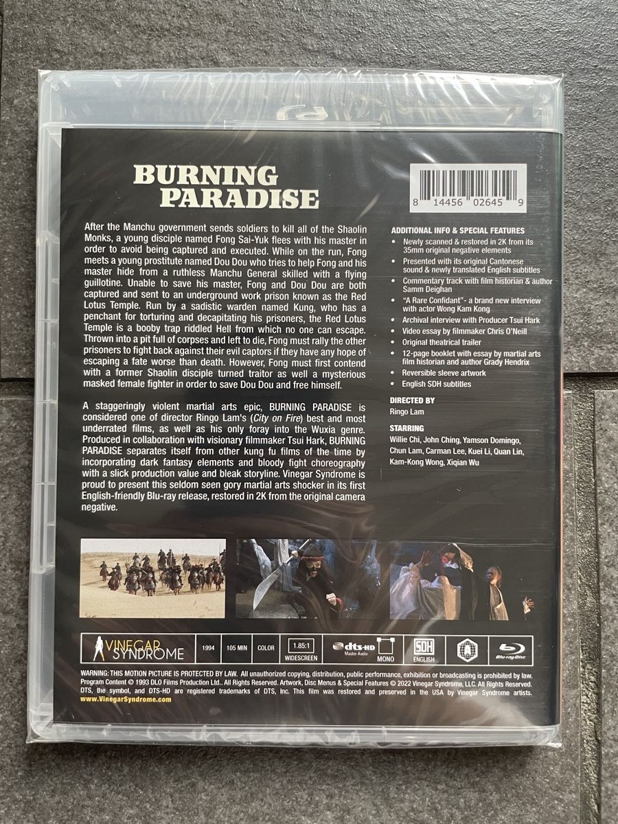 Tutti i DVDs: Burning Paradise Blu-ray Vinegar Syndrome – Nuovo (secondo la descrizione) da Zürich venduto da cENS0R 3