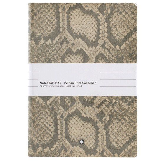 Montblanc Blocchi: NEU-MONTBLANC Notebook #146, Python Print, Roccia, lined-OVP – Nuovo e nell'imballaggio originale da Kilchberg ZH venduto da Luxury-Goods-CH 1