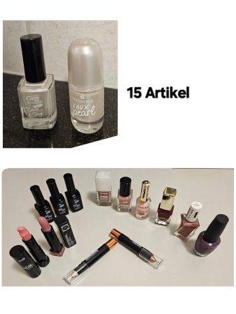 15-teiliges Kosmetikset Nagellack, Lidschatten, Lippenstift