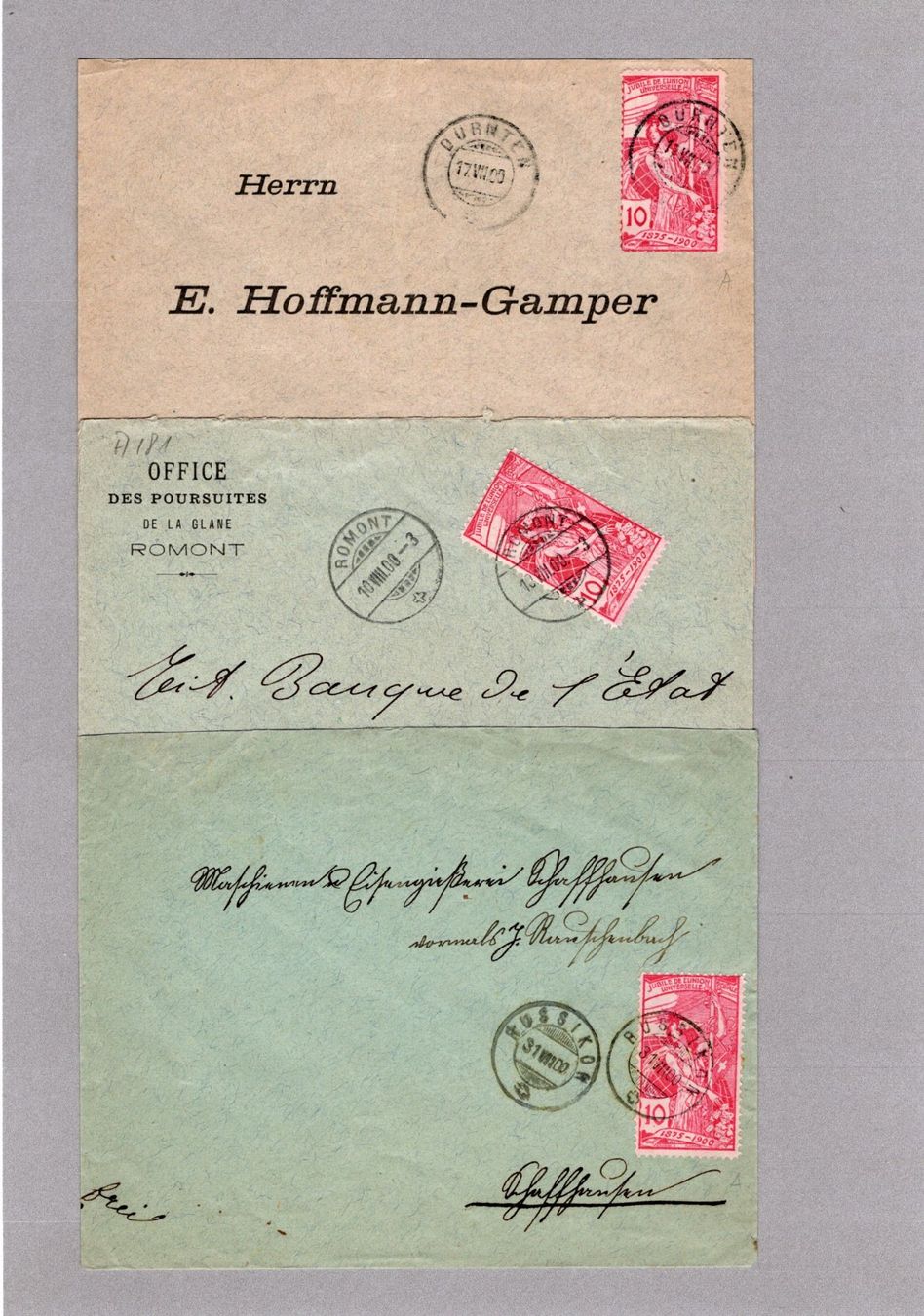 Buste & buste per spedizione: UPU 1900 – Usato da Vilters venduto da Jere3943 1