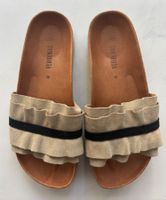 🤍 Pantoletten / Sandalen von „VERBENAS“, beige, Gr.36 🤍
