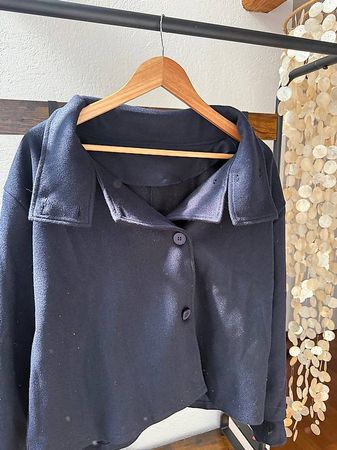 Damen Jacke dunkelblau mit Knopfverschluss guter Zustand