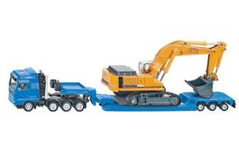 MAN Transporter u. Bagger Liebherr, Siku 1847, 1:87, neu