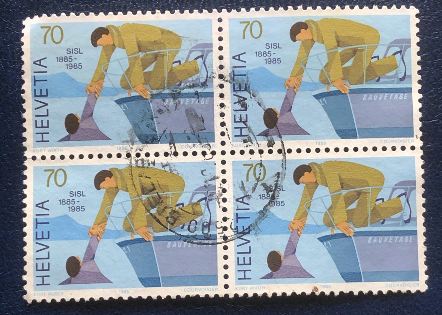Tutti i francobolli: 4 er Block Nr.713 mit Stempel    – Usato da Aarau venduto da Billa007